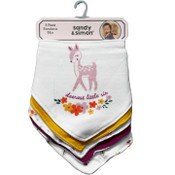 Wholesale - 5pk DEEREST BANDANA BIBS C/P 72, UPC: 191655236385